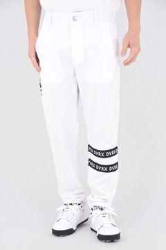 FOR THE GREATER GOOD BK BOTTOM / ロゴバンド ロングパンツ (ホワイト)