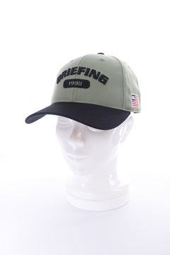 【26SS】 MEN’S COLLEGE LOGO CAP / カレッジ風ロゴ バイカラー キャップ (セージグリーン)