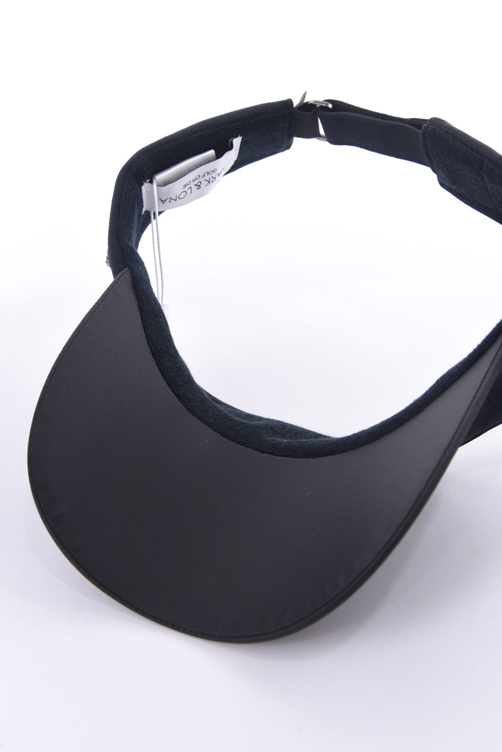 【26SS】 GAUGE CAMO LEATHER TRIM VISOR / カモフラージュパターン 異素材切り替え メタルプレート サンバイザー (ブラック)