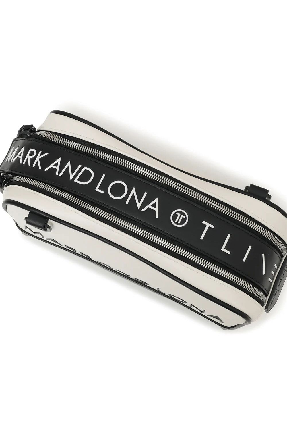 【26SS】【T-LINE】 VELOCITY UTILITY POUCH / モノトーン シンセティックレザー 2WAYポーチ (ホワイト)