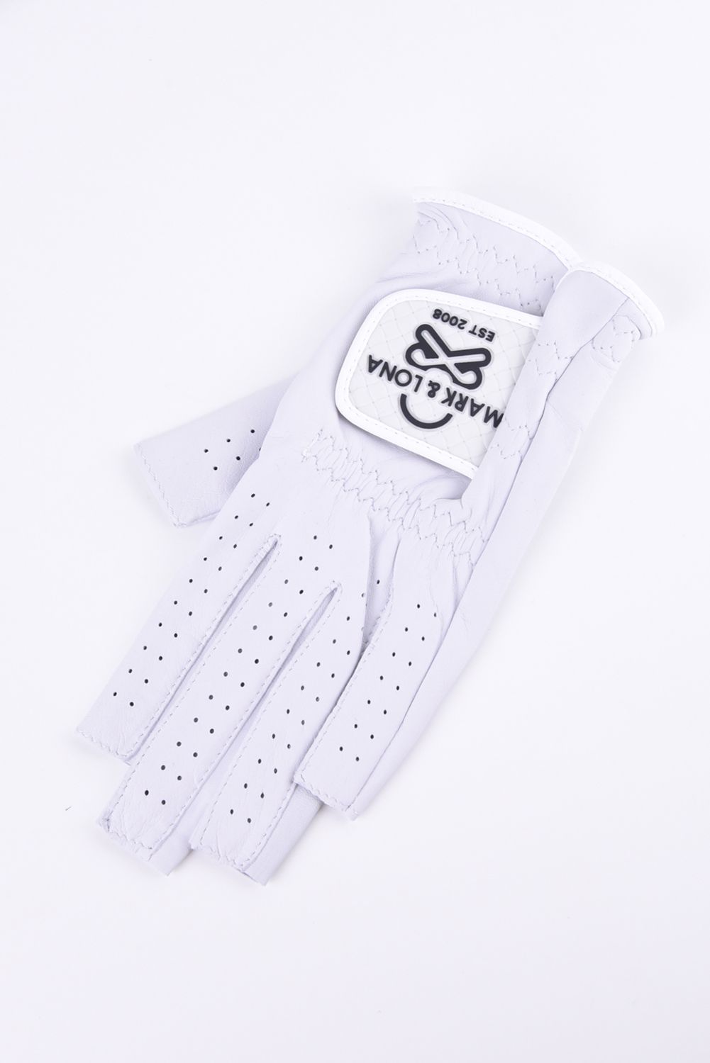 【26SS】【レディース】 EVER BREATHABLE LEATHER NAIL CUT GLOVE / ラムレザー ブランクスカルロゴ 両手用ネイルカットグローブ (ホワイト)