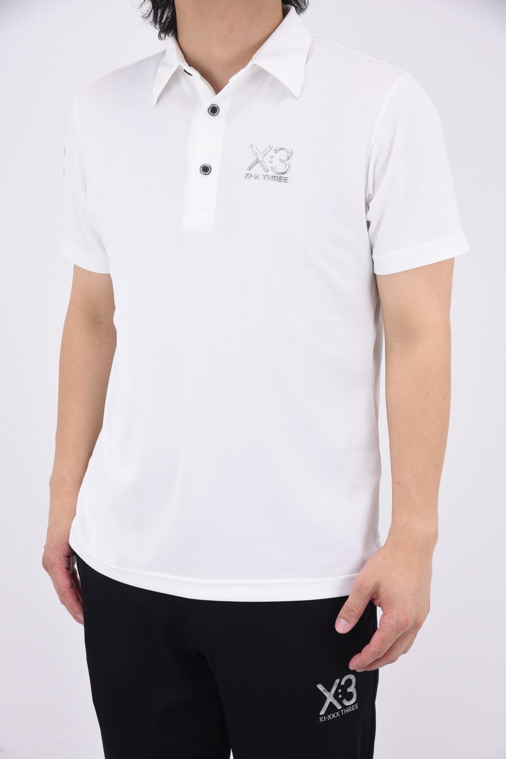 KI-XXX THREE - 【25SS】 POLO / サイドロゴ ポロシャツ