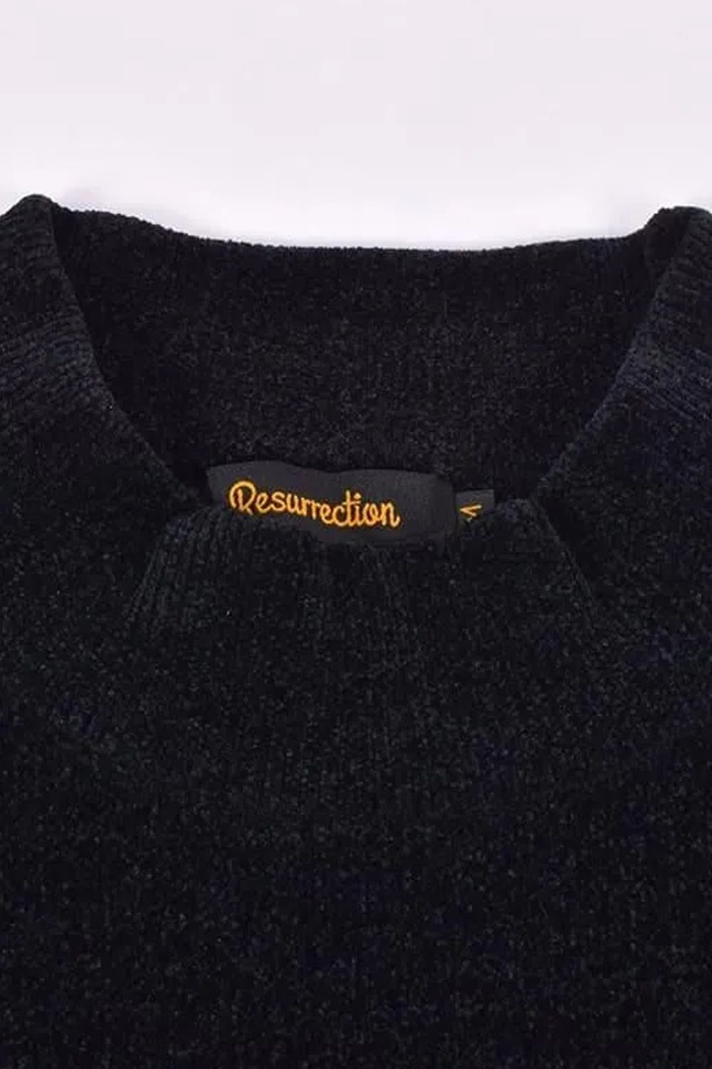 【25AW】 AIR SHUT MALL YARN HIGH NECK KNIT / エアシャット モールヤーン ハイネック ニット (ブラック)*