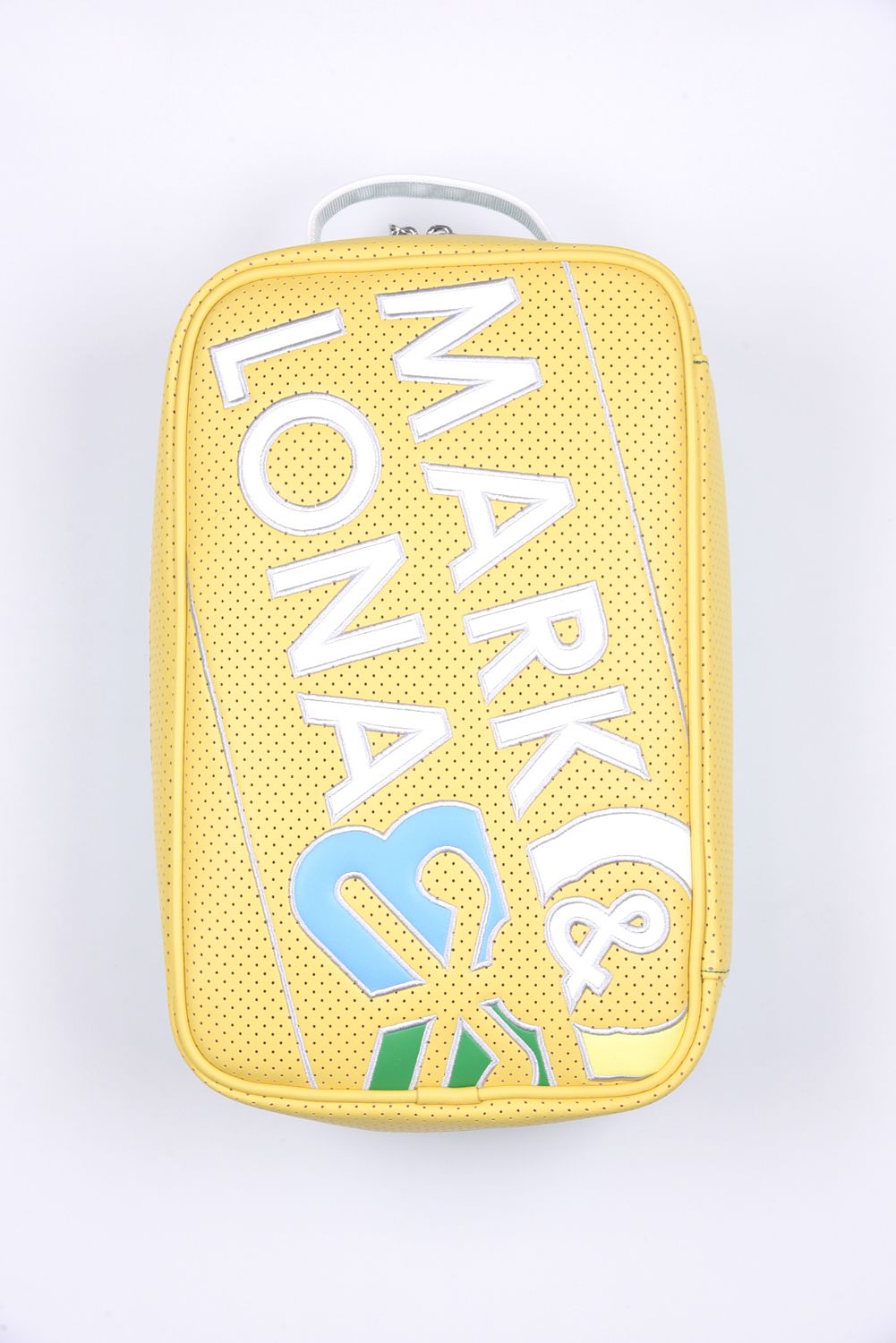 【26SS】 ML DUAL-TONE SHOE BAG / バイカラー ロゴパッチワーク シューズバッグ (イエロー)