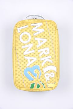 【26SS】 ML DUAL-TONE SHOE BAG / バイカラー ロゴパッチワーク シューズバッグ (イエロー)