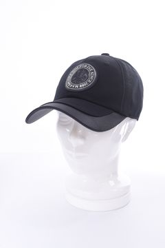 CIRCLED SKL CAP / スイングスカル サテンテープ BB キャップ  (ブラック）