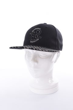 【26AW】 GM BRIM CAP LANATEC / RRロゴ刺繍 オリジナルテキスタイルブリム フラットキャップ (ブラック)