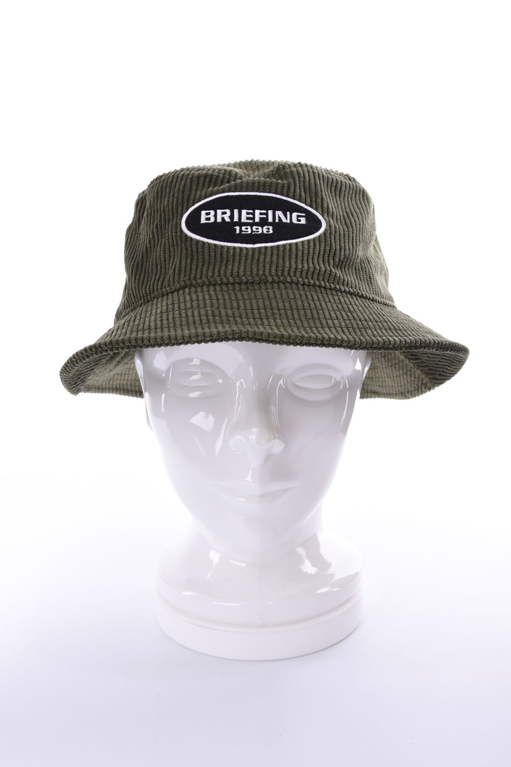 【26AW】 MEN’S CORDUROY OVAL HAT / コーデュロイ生地 オーバルロゴワッペン ハット (オリーブ)