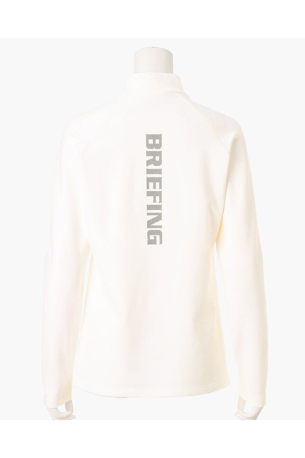 【26AW】【レディース】 WOMEN’S WARM LS HIGHNECK / 起毛素材 ブランドロゴ 長袖モックネックTシャツ (ホワイト)