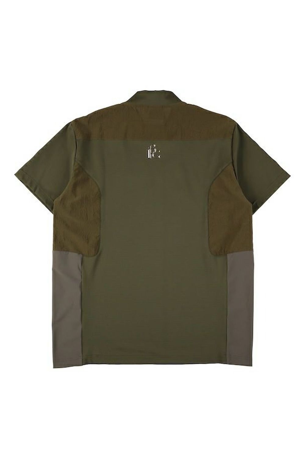 【26SS】 SWITCHING MOCK NECK  / スイッチング モックネック (カーキ) (3月入荷予定)