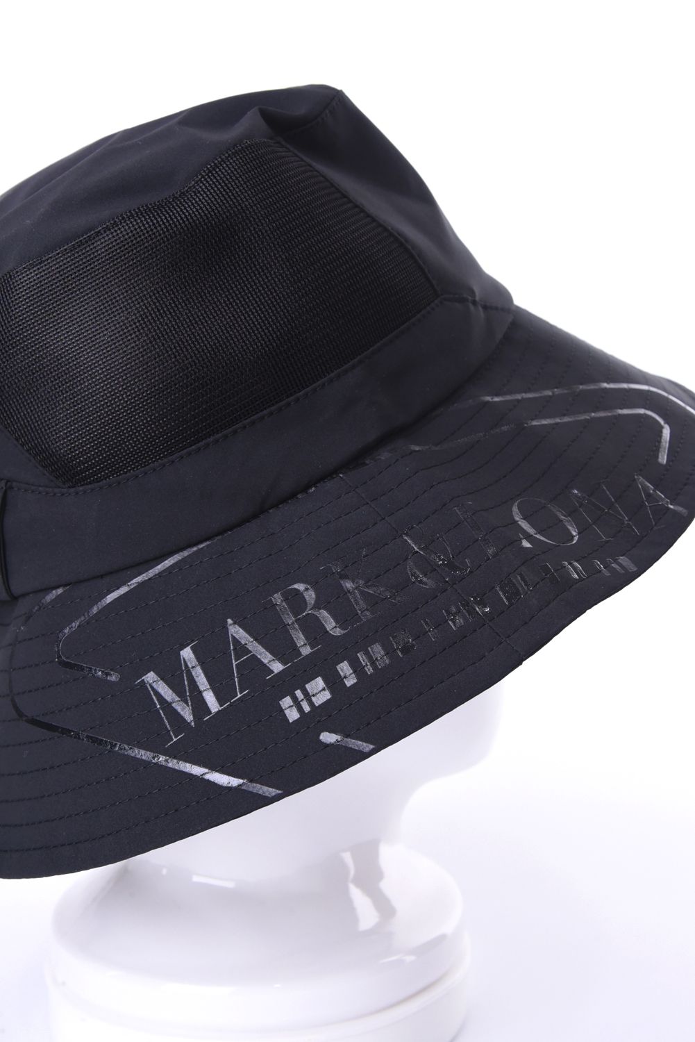 【26SS】【CODE COLLECTION】 AWBH / サイドメッシュ 撥水バケットハット (ブラック)