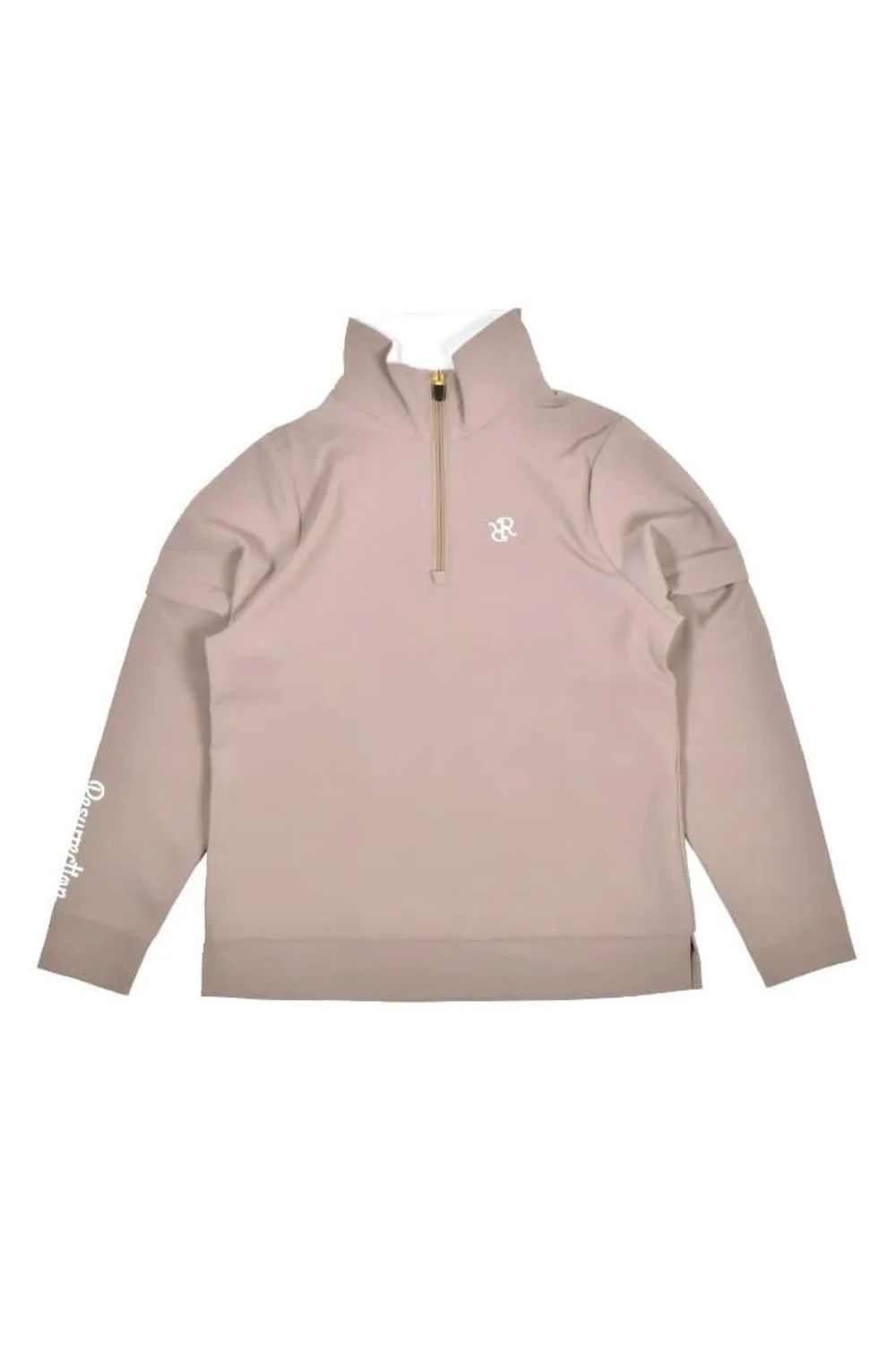 【26AW】【レディース】 DETACHABLE HALF ZIP SHIRT / スムースストレッチ生地 スリーブデタッチャブル 2WAYハーフジップシャツ (ベージュ)*