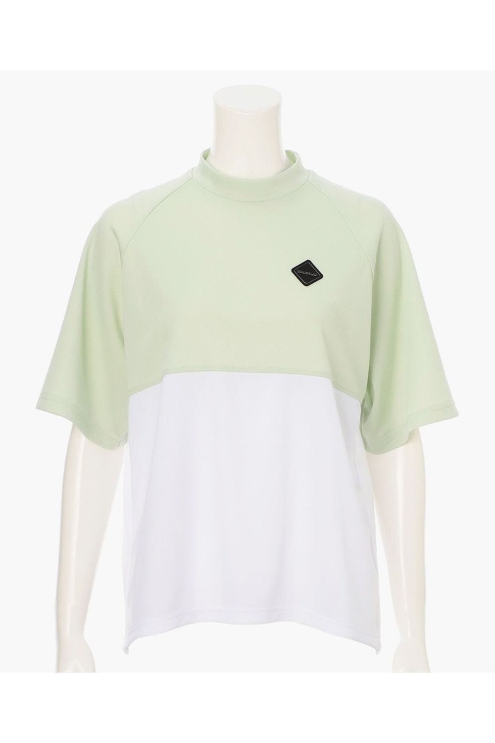 【26SS】【レディース】 WOMEN’S BI-COLOR HIGHNECK RF / バイカラー リラックスフィット ハイネックTシャツ (セージグリーン)