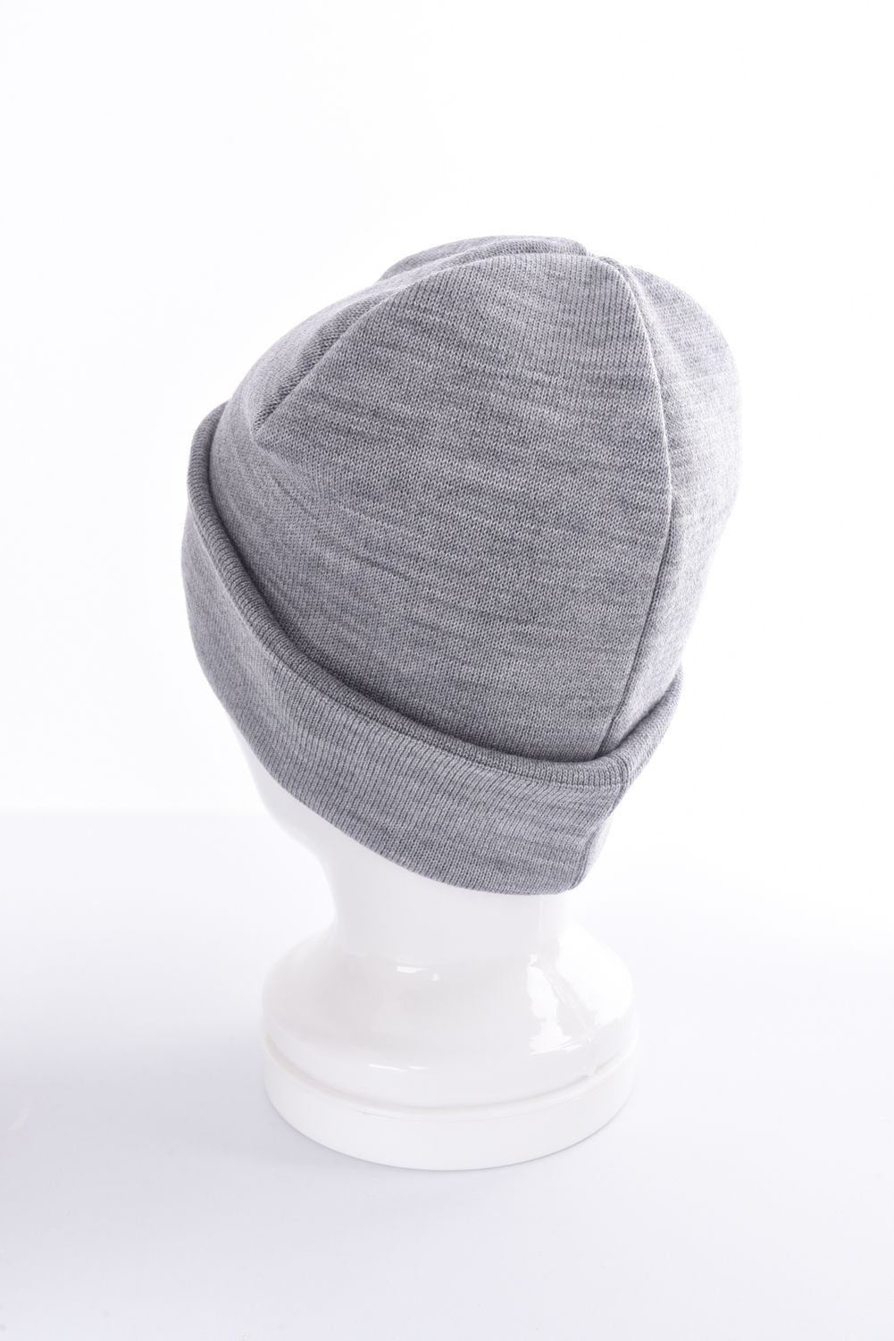 MEN’S WR WOOL KNIT JQ LOGO BEANIE / ジャガート゚ロゴ ウール ビーニー (グレー)