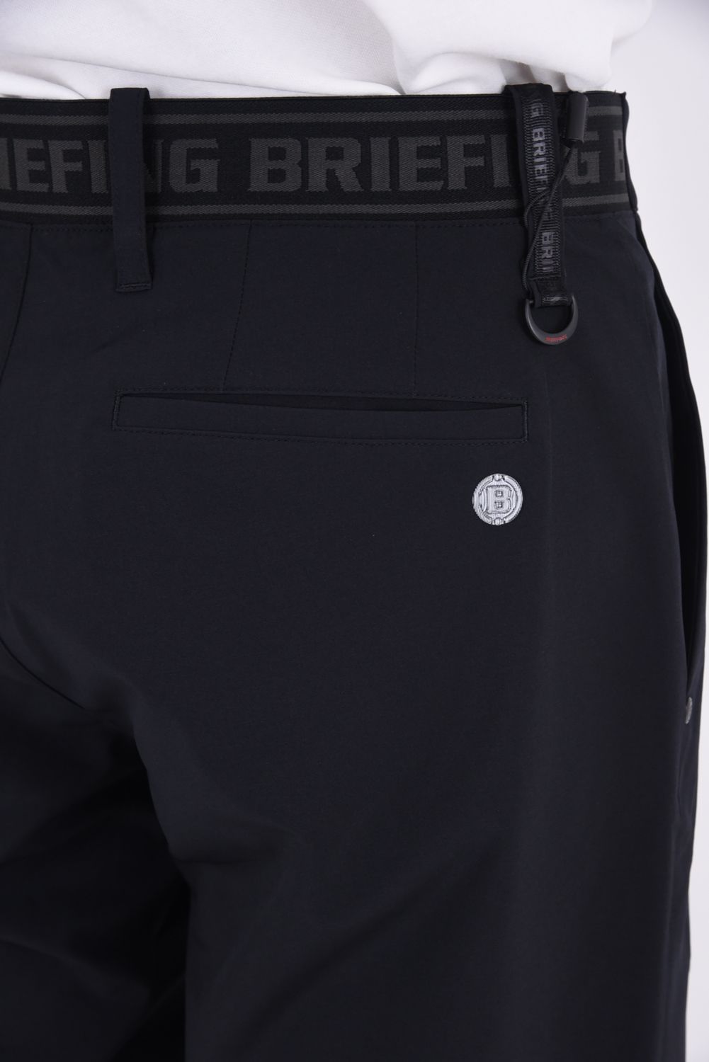 【26SS】 MEN’S COOLCORE LOGO ELASTIC SHORT PANTS / クールコア ウエストゴムベルト ショートパンツ (ブラック)