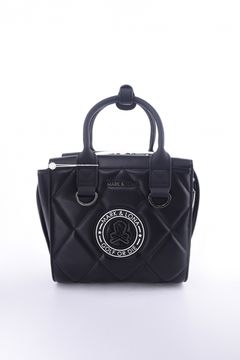 ETERNAL QUILTED BOX BAG / シンセティックレザー サークルスカル キルティング カートバッグ (ブラック)