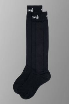 【レディース】 【LUXE COLLECTION】 ハイゲージ ハイソックス (ブラック)