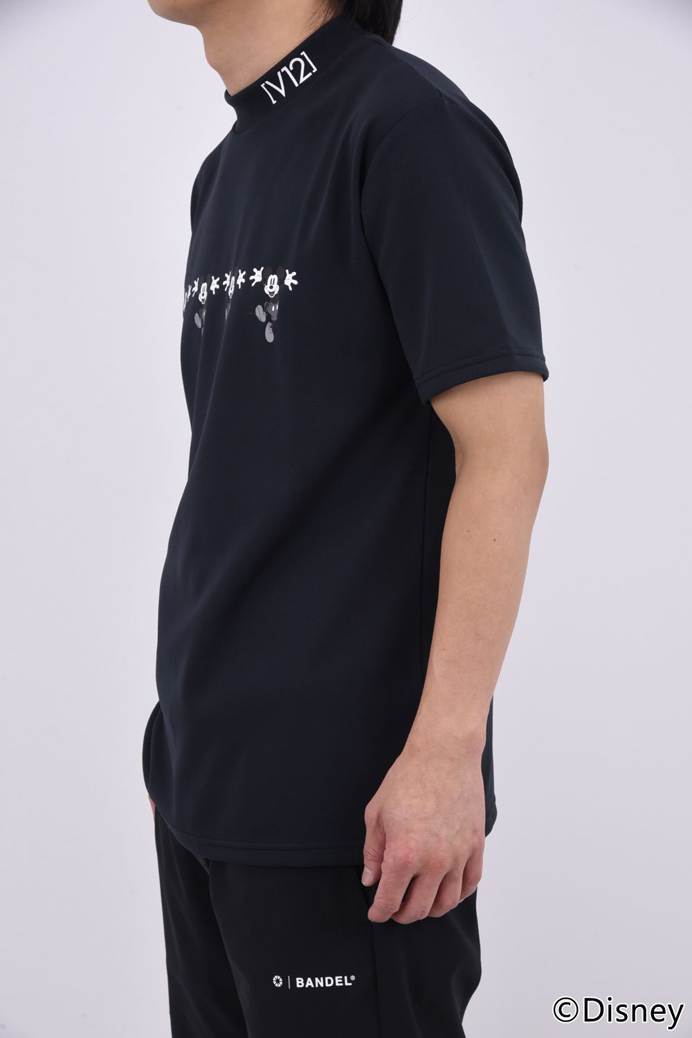 【26SS】 FUNNY MOCK / ディズニーコレクション モックネックTシャツ (ブラック)