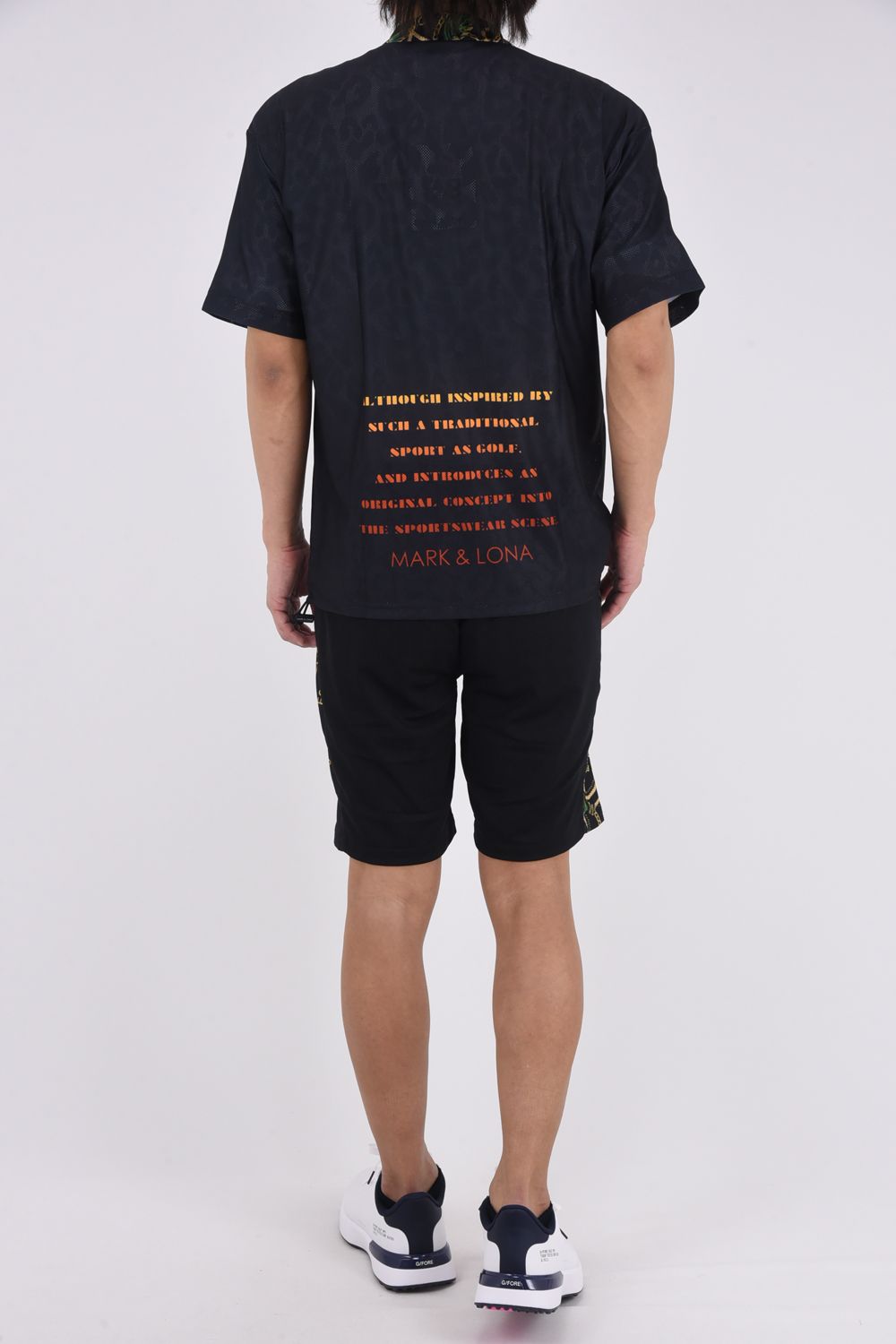 【2026SS 木村拓哉さん着用 VOL.7】 PANTERA AIR MESH SHORTS / レオパードパターンメッシュ ショートパンツ (ブラック)