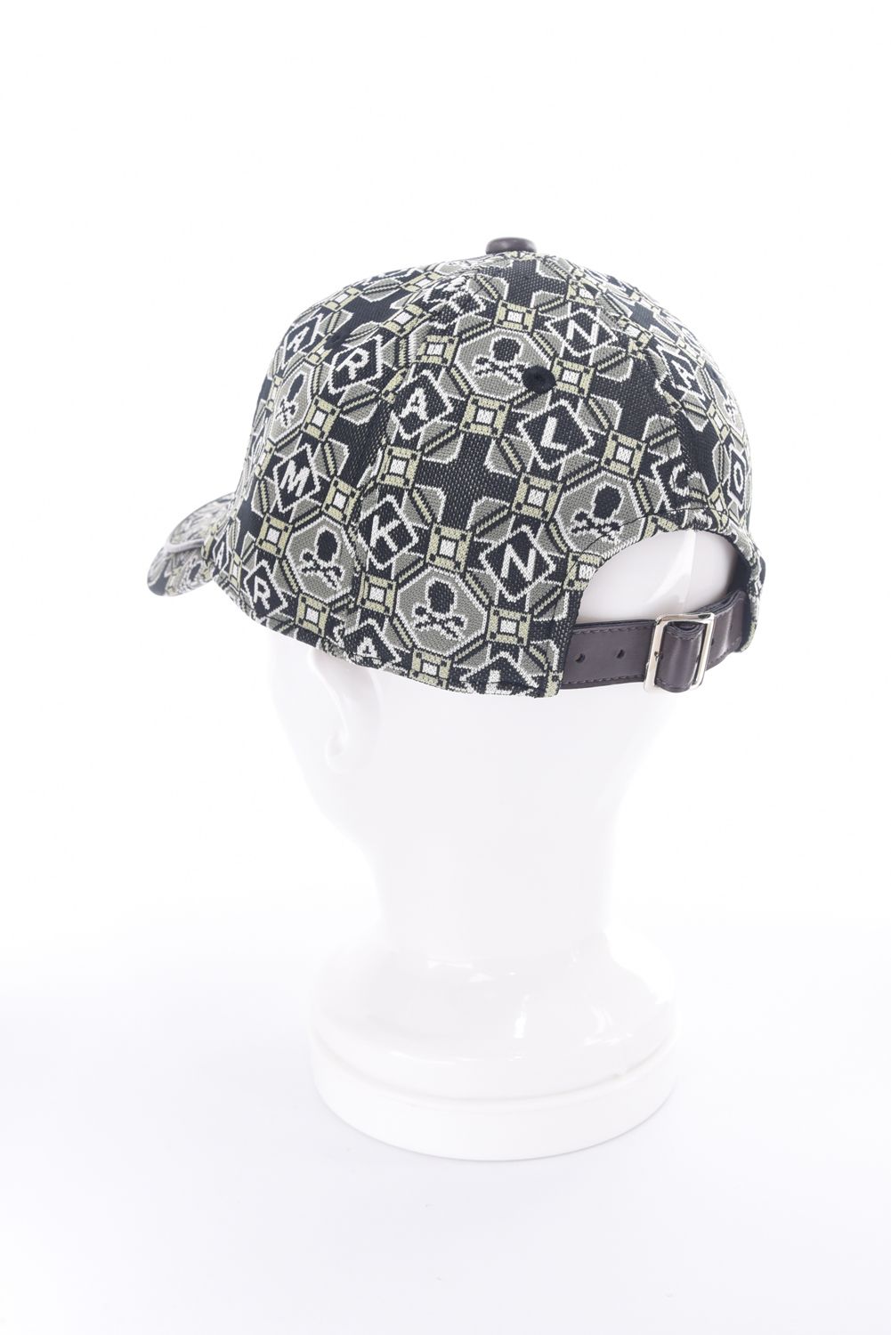 ROSETTE JACQUARD JERSEY CAP / ジオメトリックパターン ベースボールキャップ (カーキ)