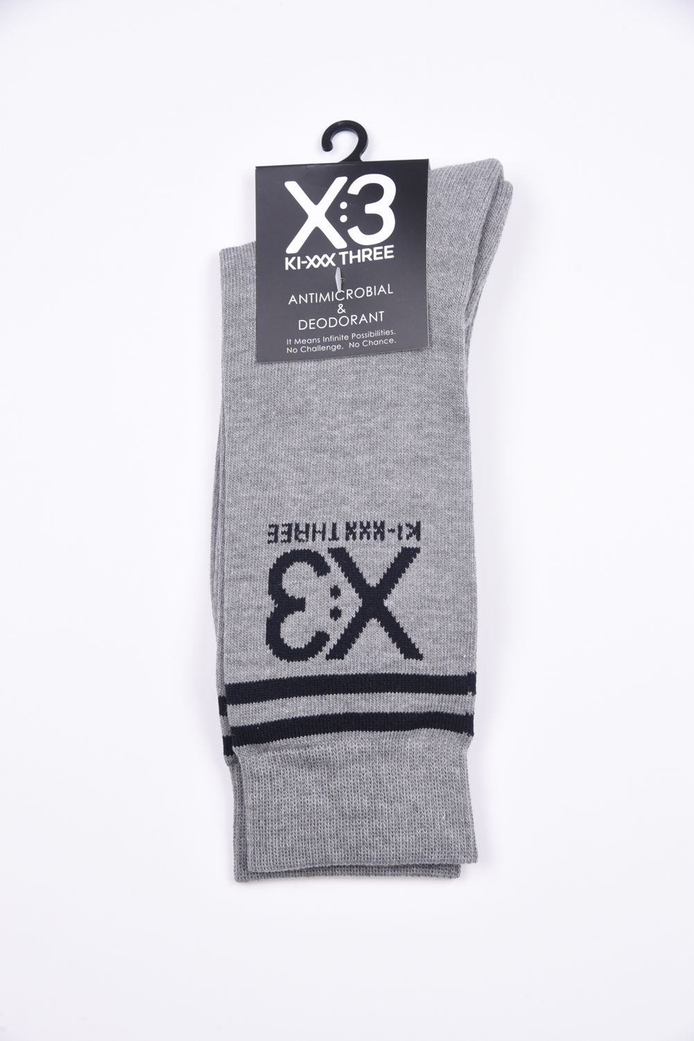 REGULAR LINE LOGO SOCKS / レギュラー ラインロゴ ソックス (グレー杢)