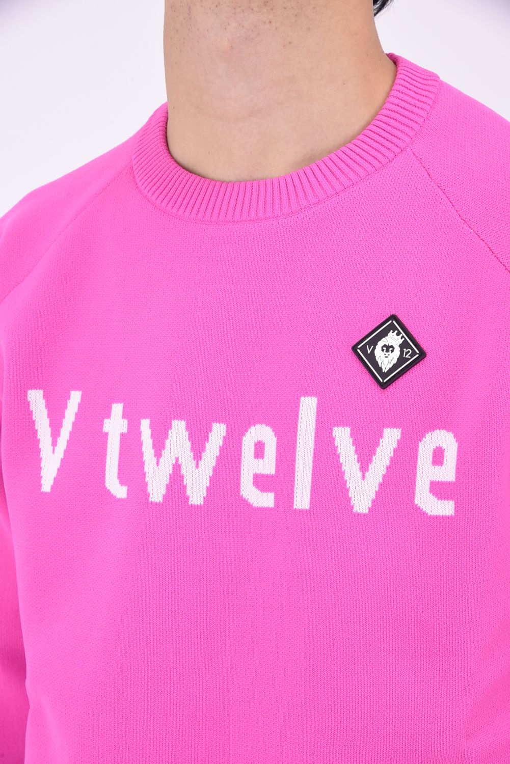 【期間限定ポイント10倍】TYPO KNIT / フロントロゴ ニット (ピンク)