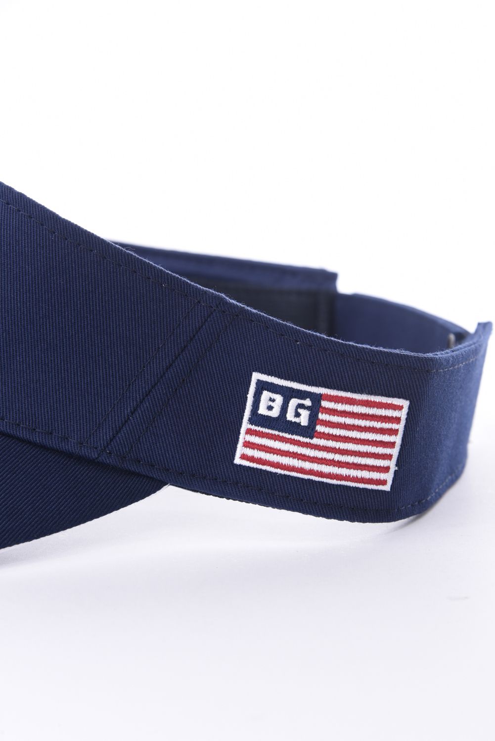 MENS BASIC VISOR / ロゴ刺繍 ベーシック サンバイザー ネイビー