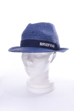 MS STRAW HAT / ロゴ ペーパー素材 ストローハット ネイビー
