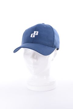【26AW】 MEN’S SUEDE SMALL BG LOGO CAP / スウェード素材 スモールBGロゴ キャップ (インディゴ)