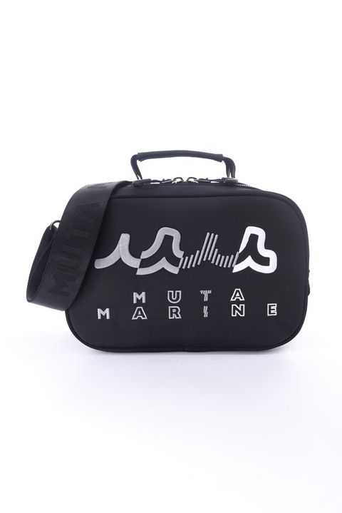 【26SS】 METER WAVE POUCH BAG / 3Dウェーブロゴ刺繍 2WAYポーチバッグ (ブラック)