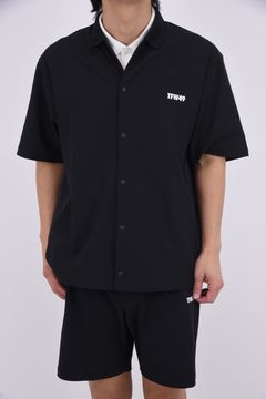 【26SS】 LUXURY SPORTY SHIRT / ドライタッチ サイドパネル スポーティシャツ (ブラック)