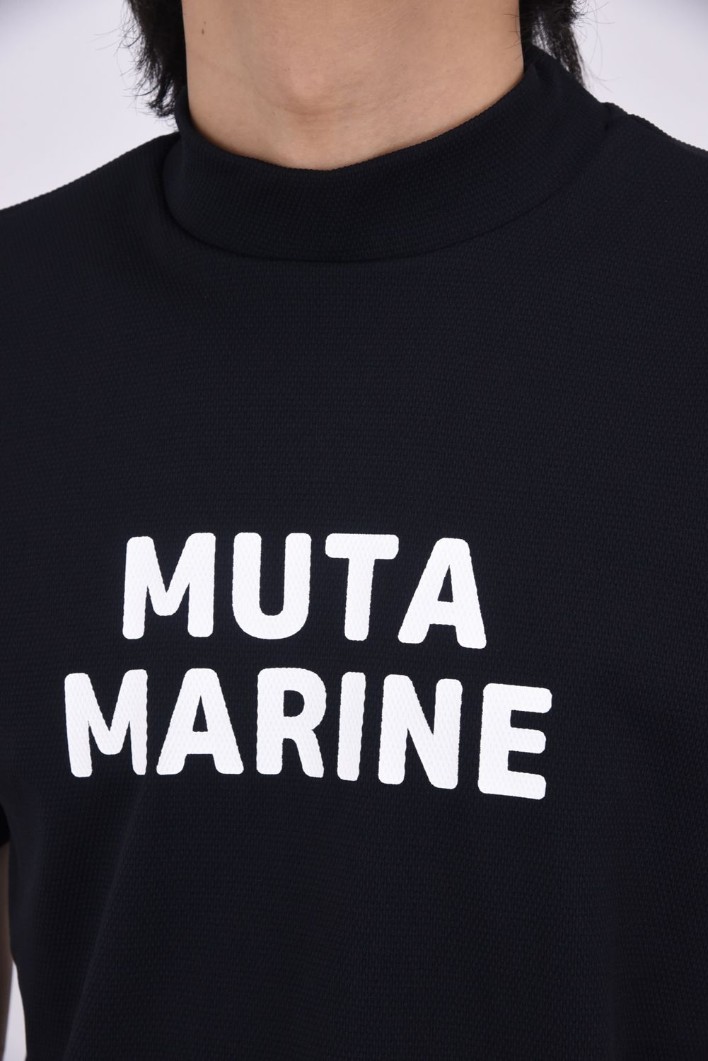 POPCORN KNIT MOCK SHIRTS / ポップコーンニット モックネックシャツ (ブラック)