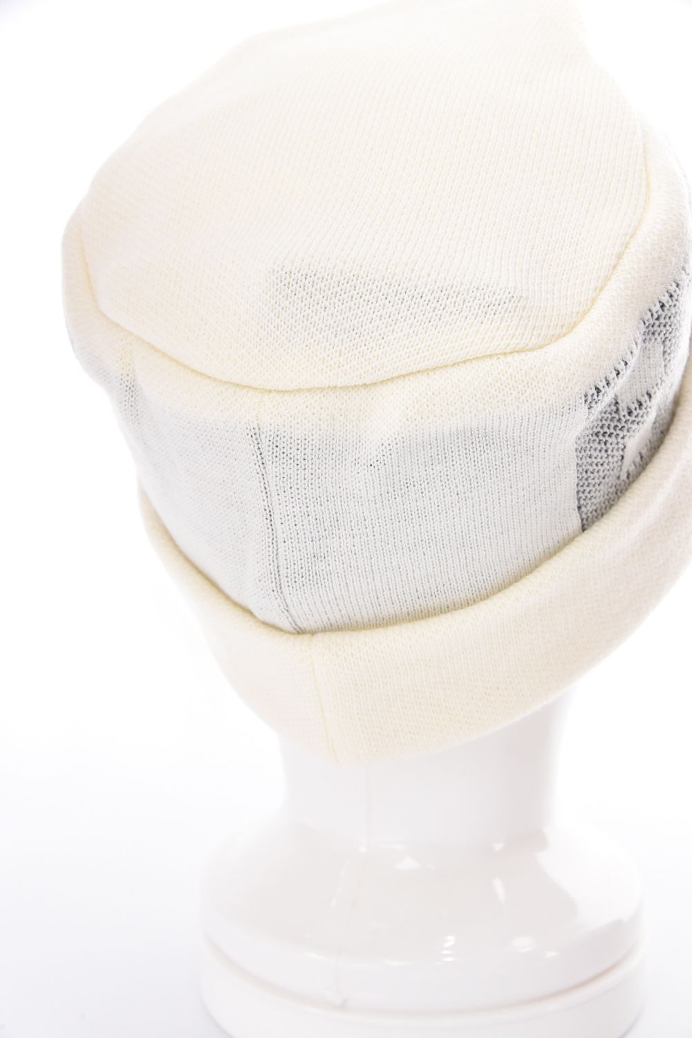 MS WR WOOL KNIT WORK CAP / ブランドロゴジャカード ニットワークキャップ (アイボリー)