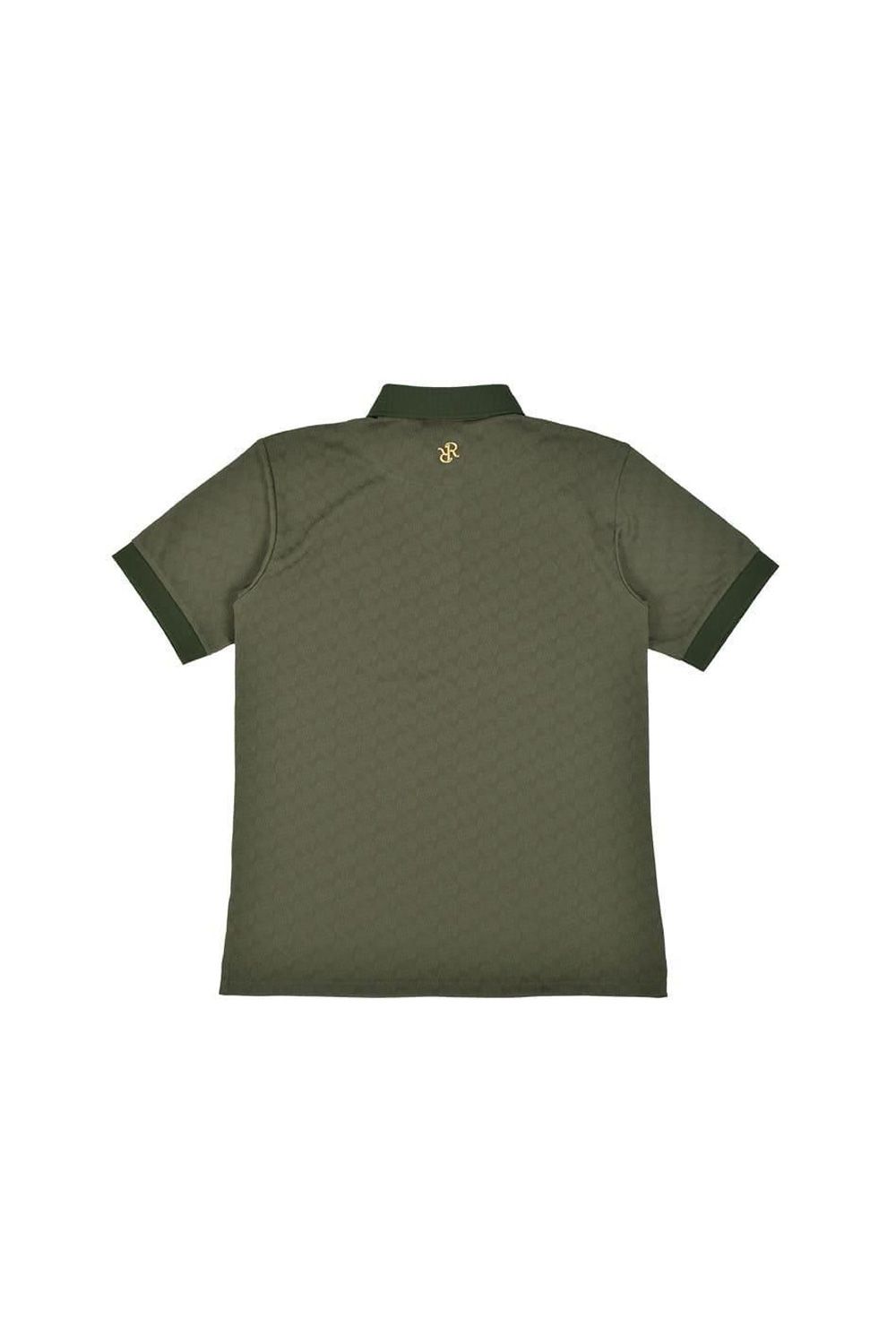 【25SS】 MENS GM JACQUARD POLO / オリジナルテキスタイルジャガード ポロシャツ (カーキ)
