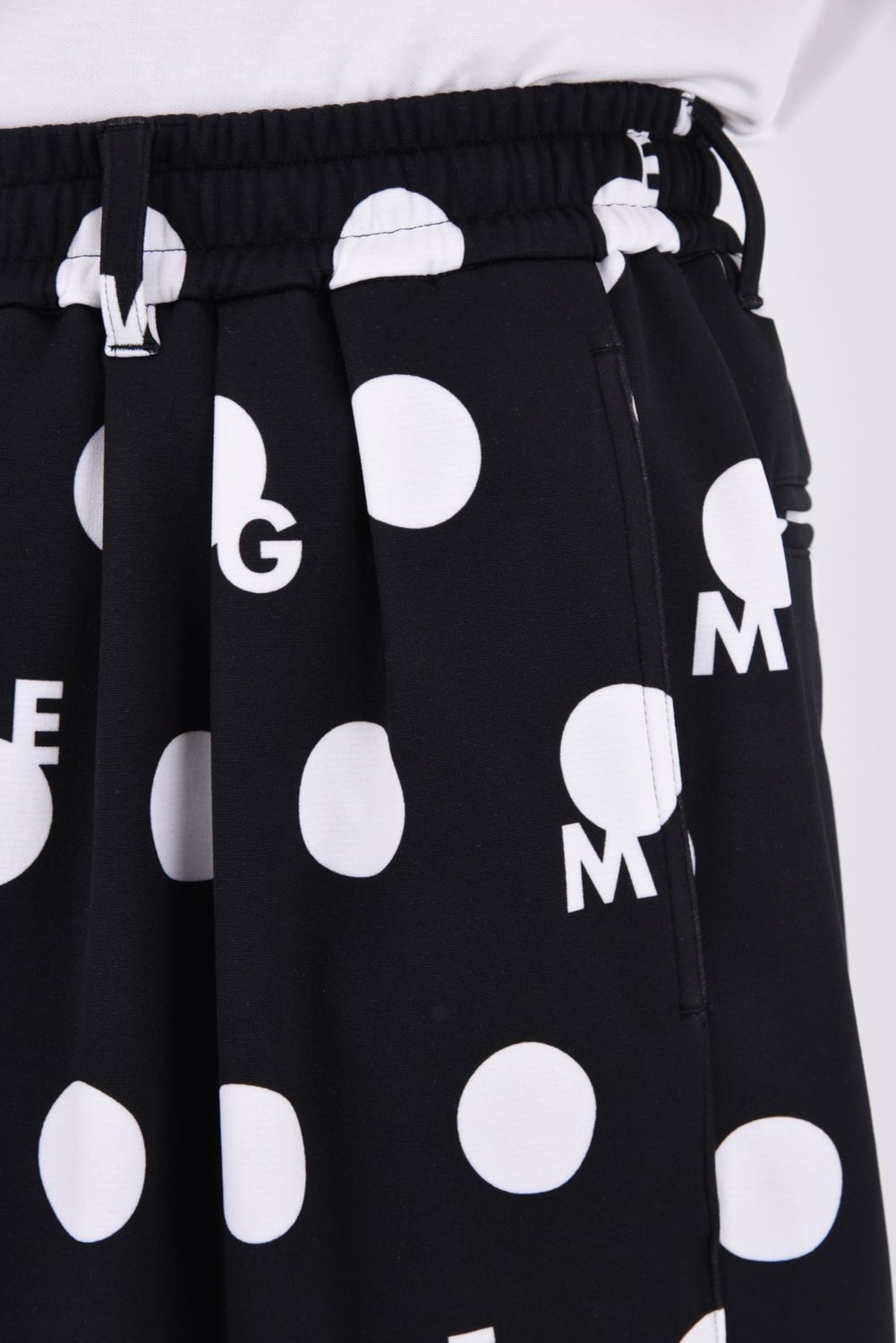 【26AW】 ORIGINAL PRINT DOT PANT / ドット柄プリント テーパードパンツ (ブラック)