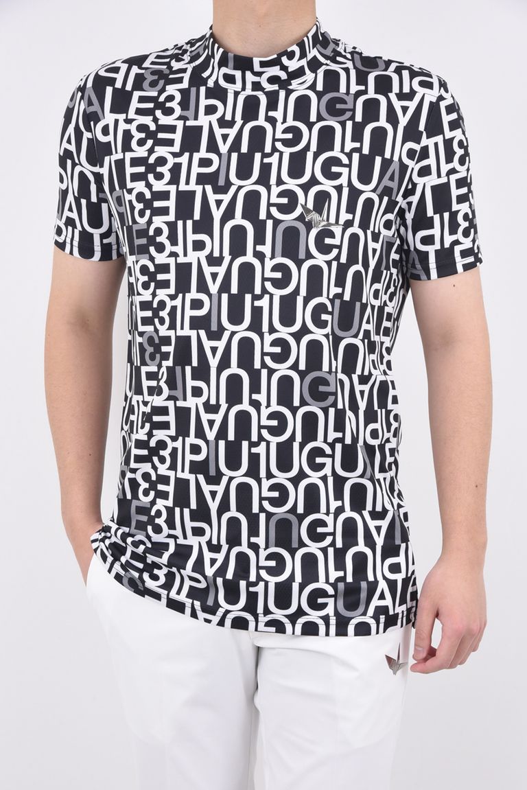 1PIU1UGUALE3 GOLF - 1PIU1UGUALE3 FULL MIX LOGO S/S MOCK / 113ロゴ  