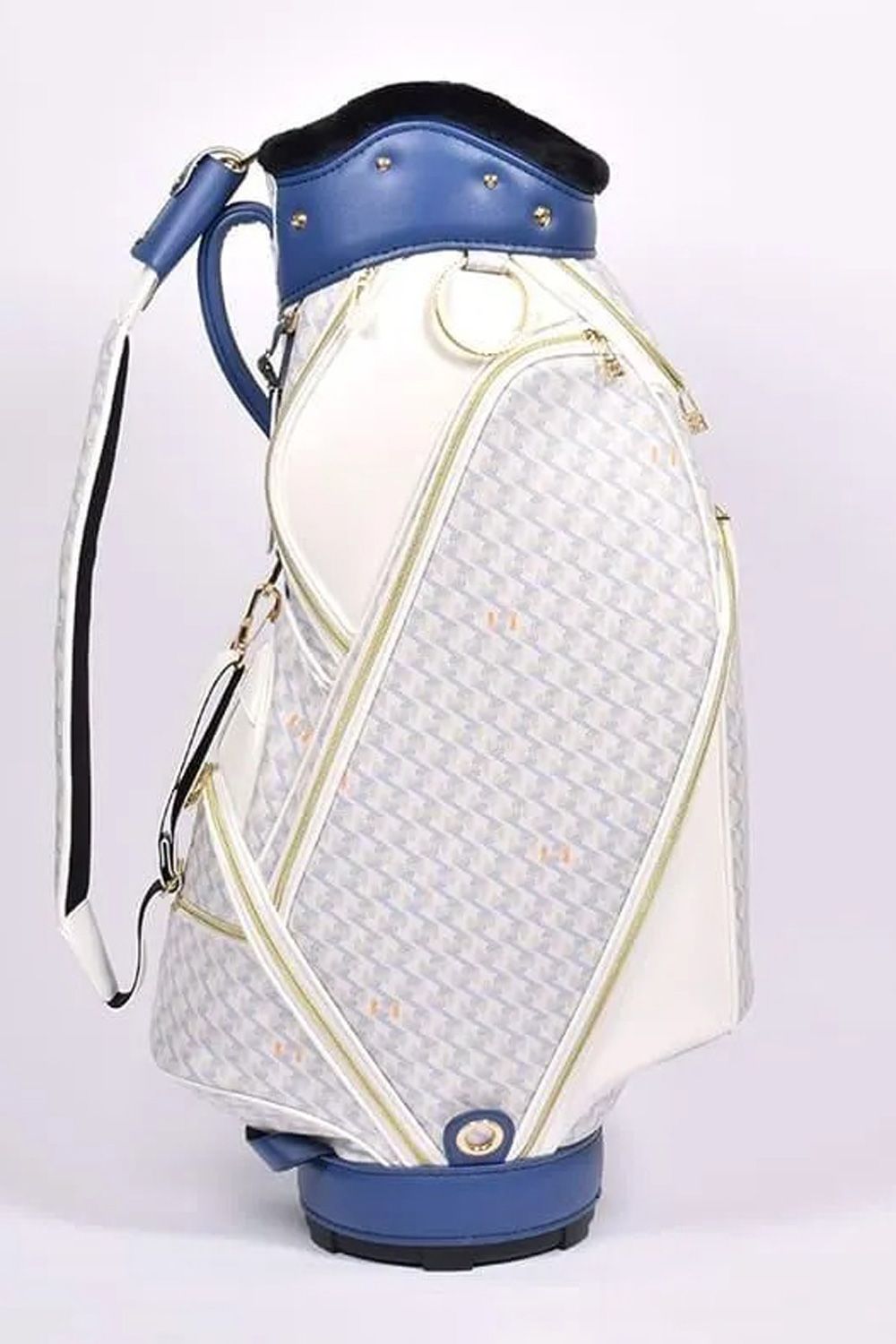 【10周年記念限定品】 ORIOLA（オリオラ） / ブランドオリジナルテキスタイル カートタイプ キャディバッグ （オーシャンホワイト）*