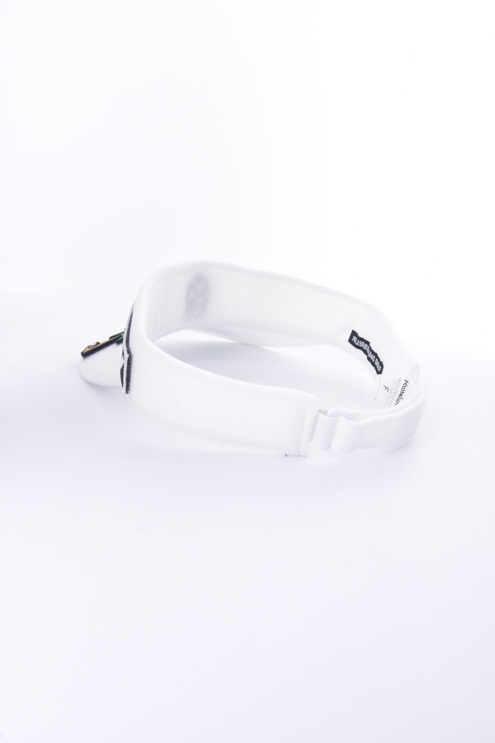 VELCRO VISOR / ブランドロゴ 刺繍 サンバイザー (ホワイト)