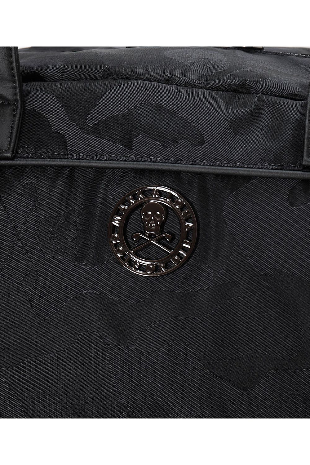 【26AW】 PREMIUM GAUGE BOSTON BAG / コーデュラナイロン シンセティックレザー スカルカモジャカード 2WAYボストンバッグ (ブラック)