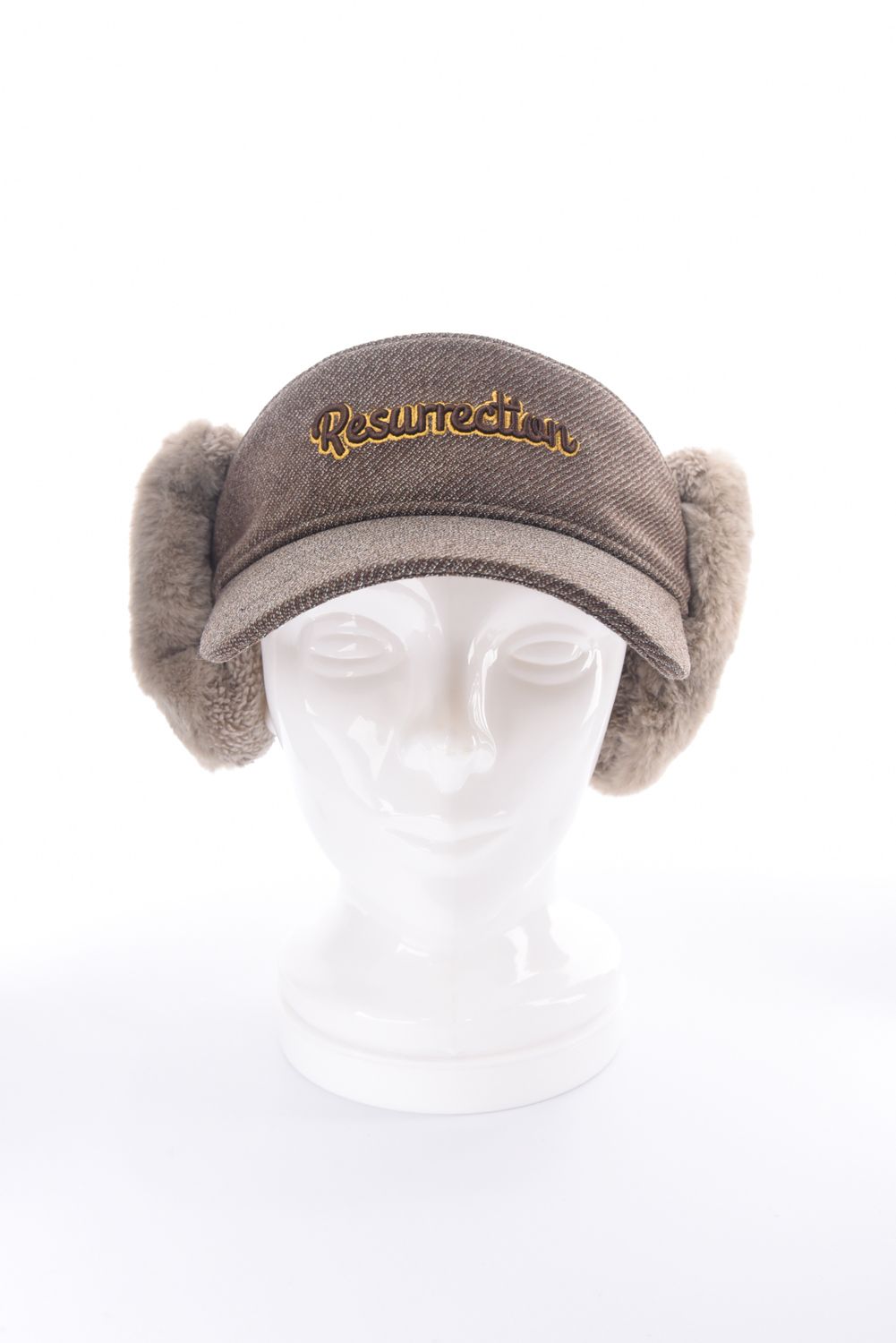 BOA EARMUFFS SUNVISOR / ボア イヤーマフ サンバイザー (キャメルブラウン)