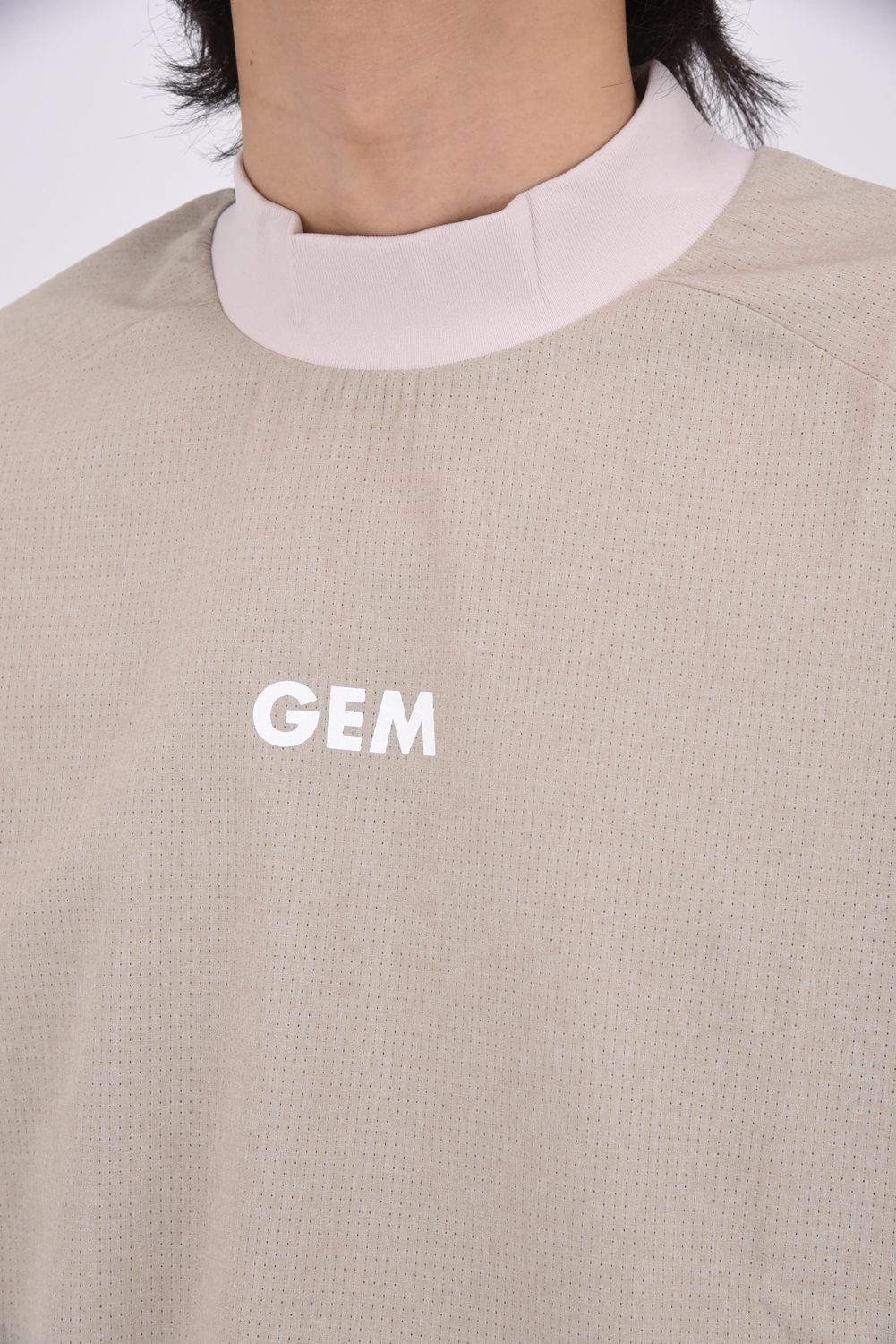 【26SS】 DOT AIR MOCK NECK / ドットエアー モックネック （グレー）