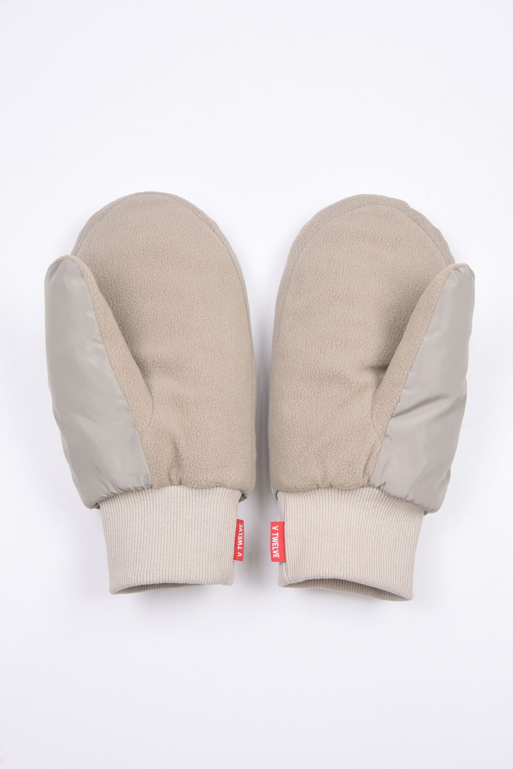 ML MITTEN / ブランドロゴ カイロポケット付き 中綿ミトングローブ (ベージュ)