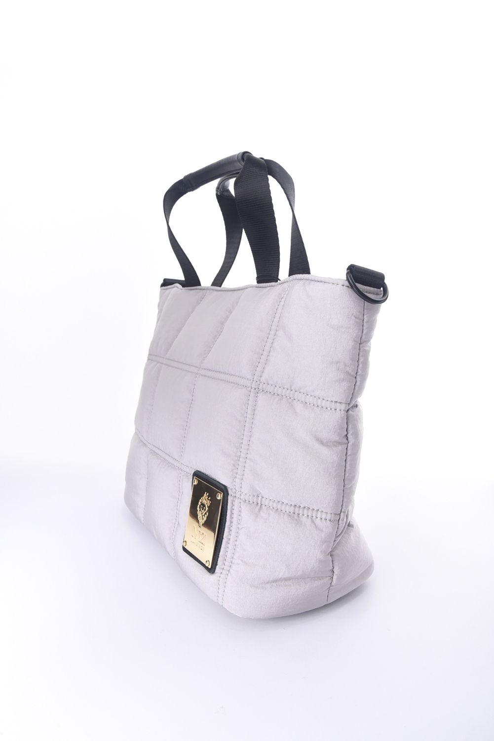 QUILT CART BAG / キルティング ロープショルダー付きカートバッグ (グレー)