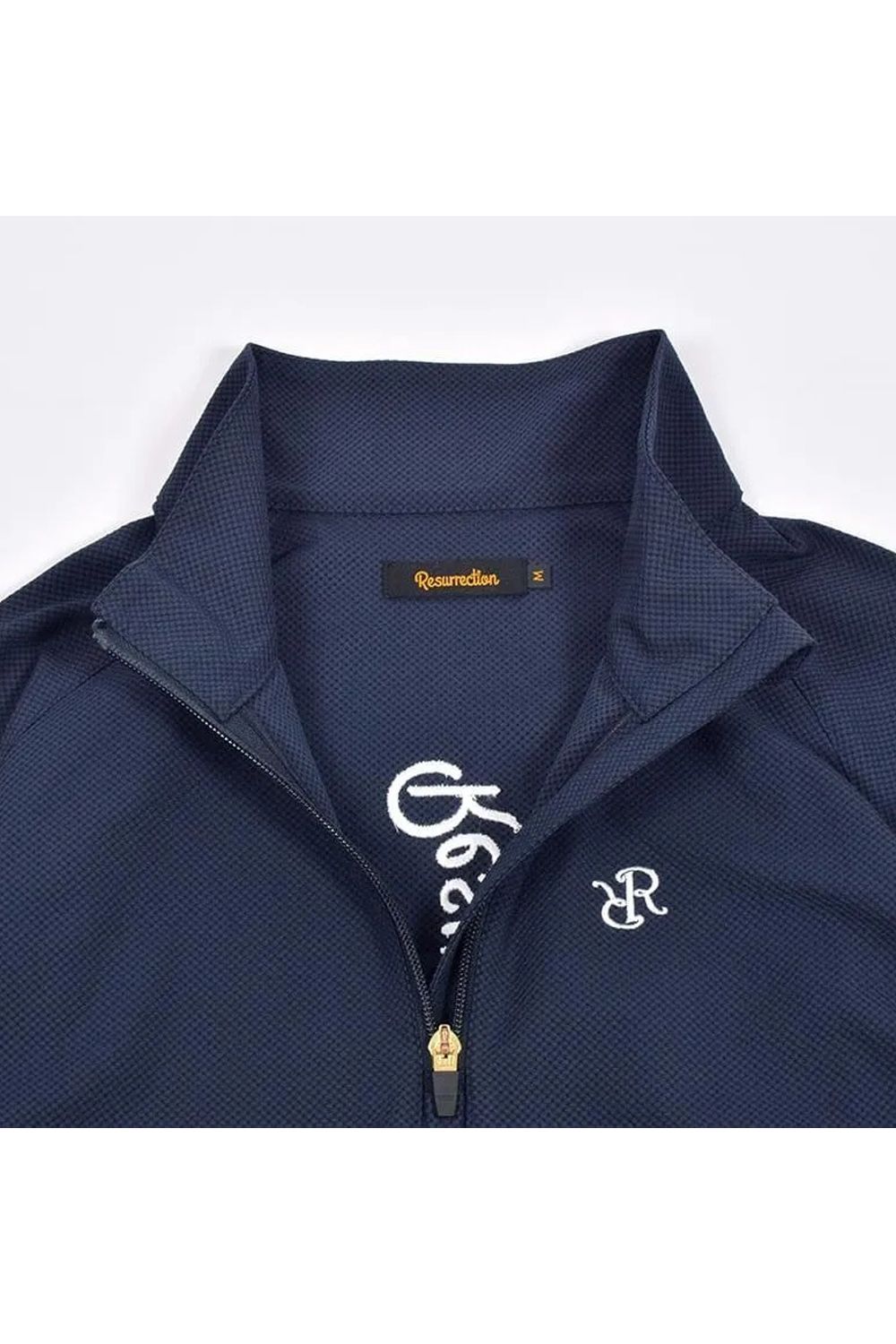 【26AW】 MENS DETACHABLE HALF ZIP SHIRT / ワッフル生地 スリーブデタッチャブル 2WAYハーフジップシャツ (ネイビー)*