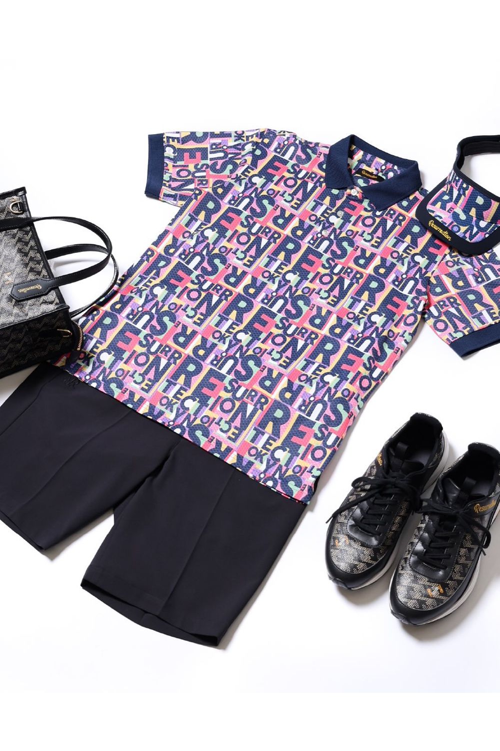 【26SS】 JUNCTION POLO / ジャンクション総柄 ポロシャツ (トワイライトジャンクション)*
