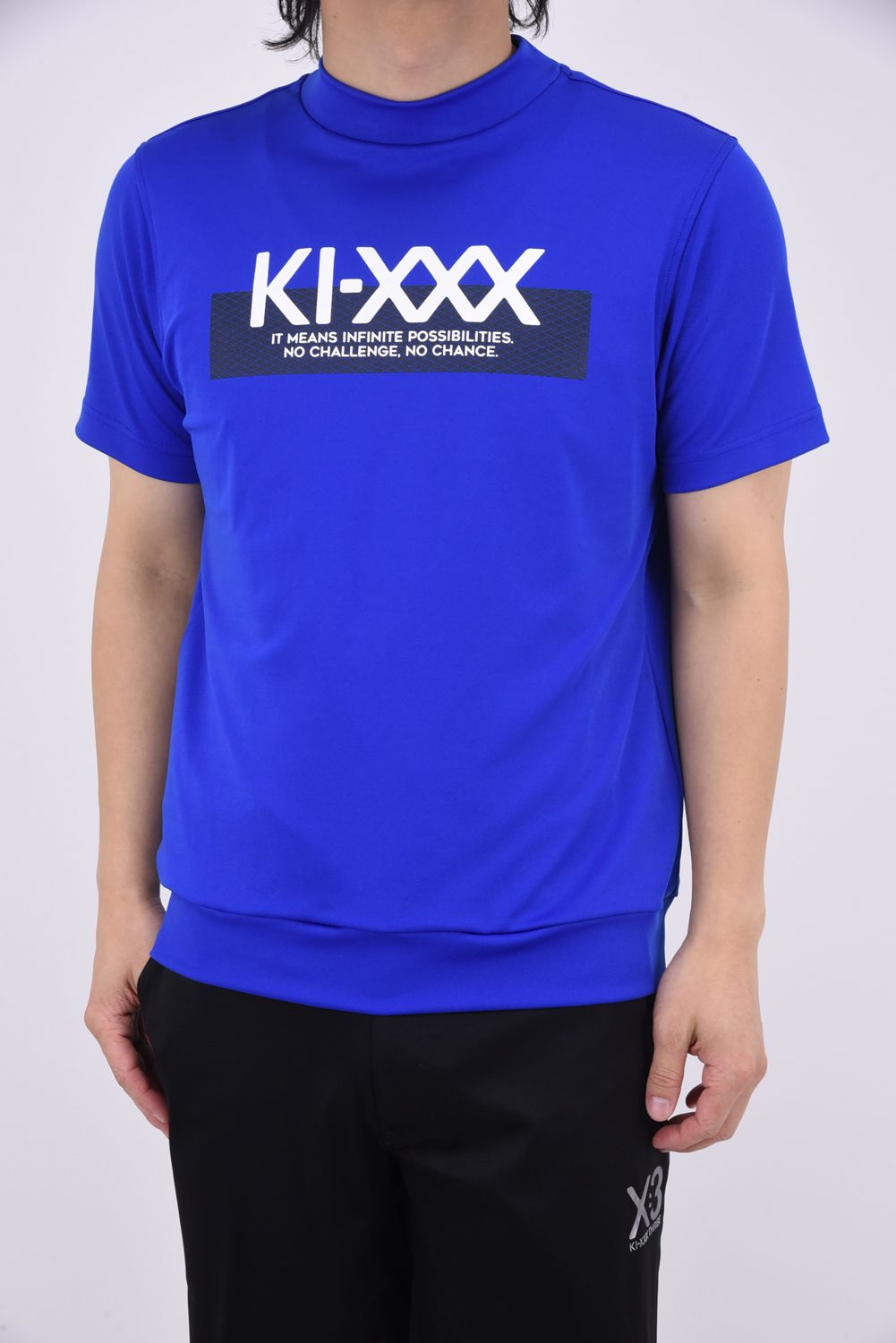KI-XXX THREE - 【25SS】 PRINT MOCK NECK / フロントロゴ