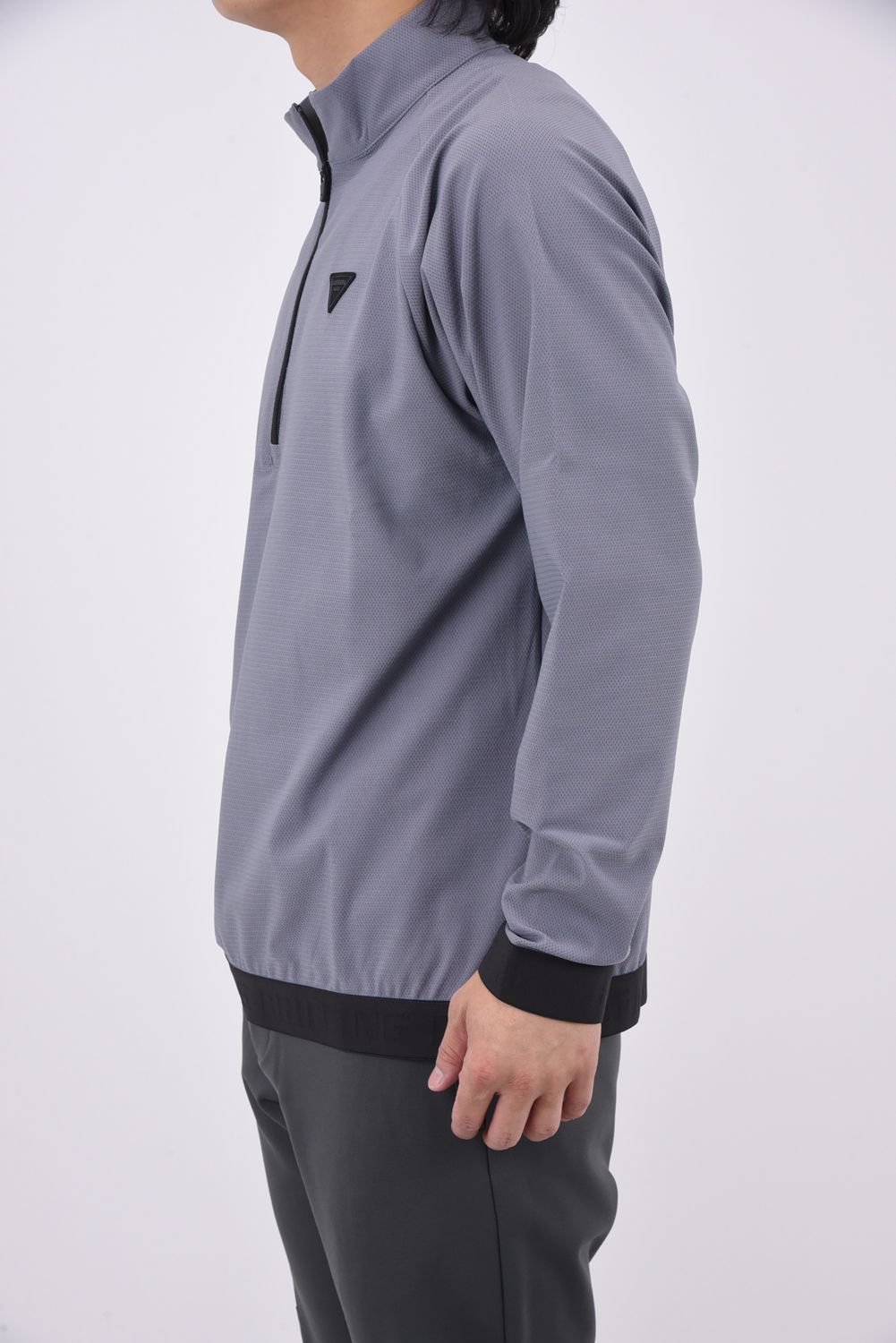 BRIEFING グレー ハーフジップ セーター M BRIEFING - 【25AW】MEN'S LA LOGO RIB LS HALFZIP RF