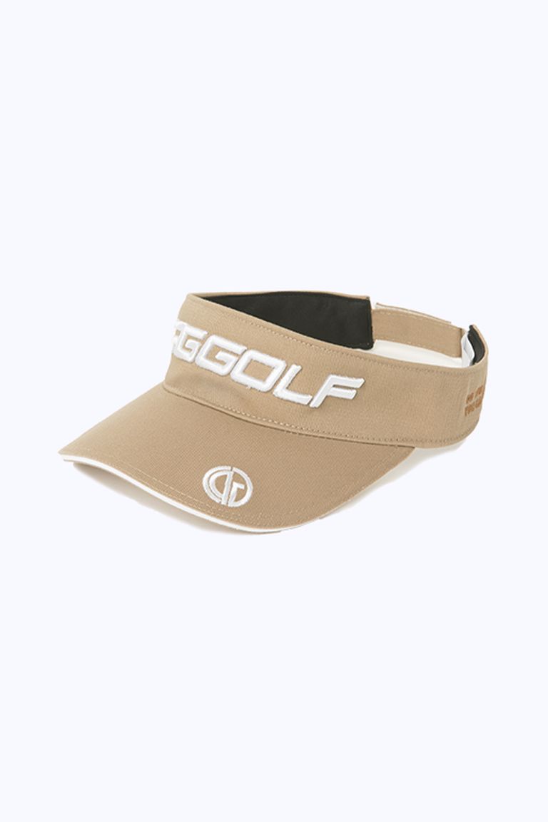CPG GOLF - TWO-STEP LOGO VISOR / 3Dロゴ刺繍 ベーシック サン  