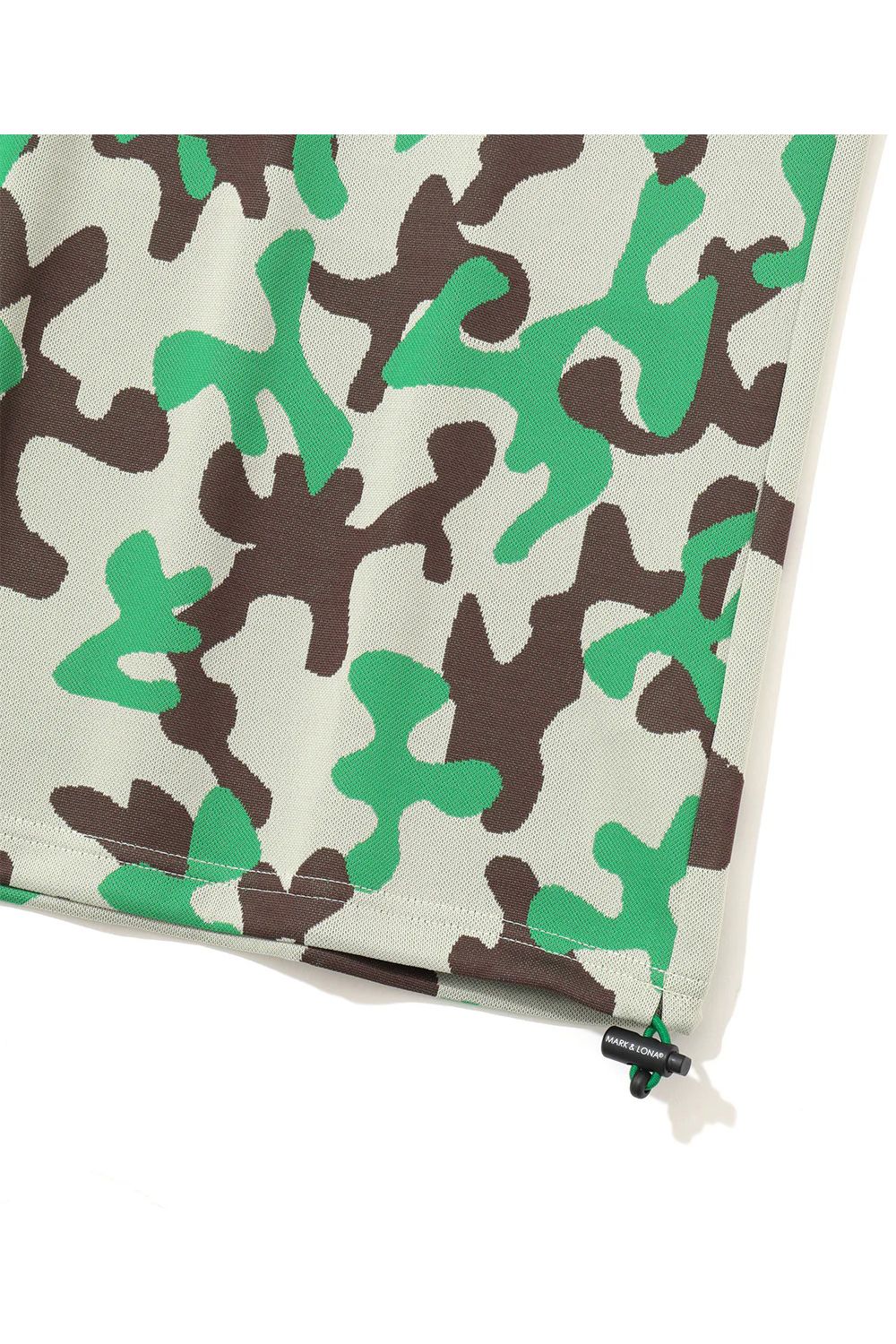 【26SS】 WHAM! SPECTRUM PERFORMANCE MOCK / ジャパンメイド カモフラスカルジャカード スワロフスキー モックネックTシャツ (グリーン)