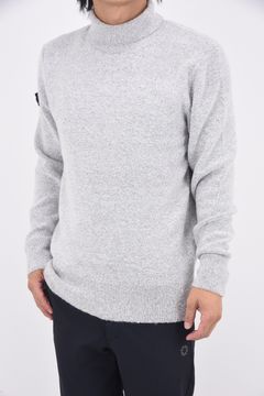 【25AW】MEN'S MS BOUCLE YARN TURTLENECK KNIT / ブークレヤーン タートルネックニット (グレー)